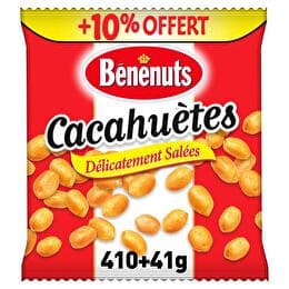 BENENUTS Cacahuètes grillées salées 410 g + 10 % offert