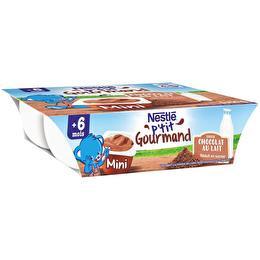 NESTLÉ P'tit gourmand - Dessert lactée au  chocolat 6x60g