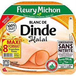 FLEURY MICHON Blanc de Dinde conservation sans nitrite Halal 8 tranches