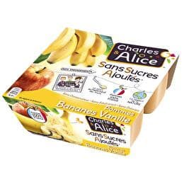 CHARLES & ALICE Dessert fruitier pommes bananes vanille