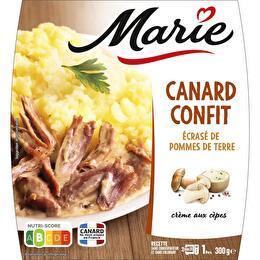MARIE Canard confit  écrasé de pommes de terre