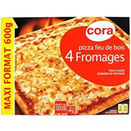 CORA Pizza 4 fromages cuite au feu de bois
