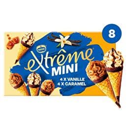 MINI NESTLÉ Mini cônes vanille caramel x8