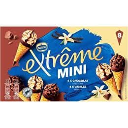 EXTRÊME NESTLÉ Mini cône glacé vanille/chocolat