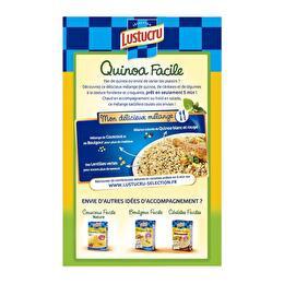 LUSTUCRU Duo de quinoa blé & lentilles en sachets cuisson