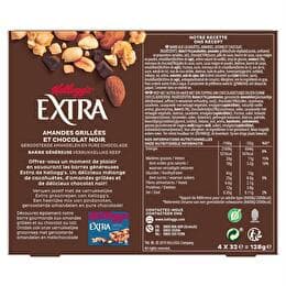 KELLOGG'S Extra Barre aux cacahuètes extra choco amande x 4