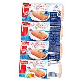 FINDUS 4 Filets de saumon rose du pacifique 440G