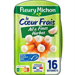 FLEURY MICHON Le coeur frais fromage ail & fines herbes x16