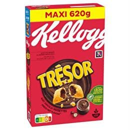 TRÉSOR KELLOGG'S Céréales fourrés chocolat noisettes