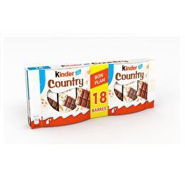 KINDER Barres chocolat x 18