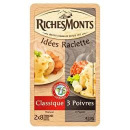RICHESMONTS Raclette duo nature / 3 poivres