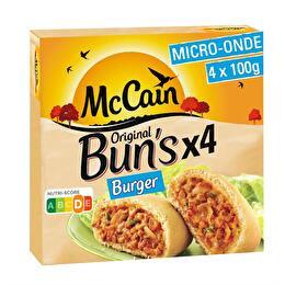 MC CAIN Original Bun's burger x4