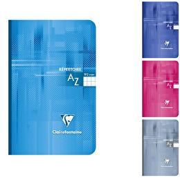 CLAIREFONTAINE Répertoire broché 3 coloris assortis couverture pelliculée, Petits carreaux, Force 8, 192 pages, 5x5, 110x170, 90 gr