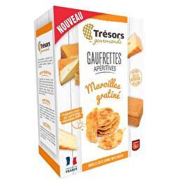 TRÉSORS GOURMANDS Gaufrettes apéritives Maroilles gratiné - 60 g