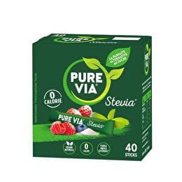 PURE VIA Sticks stevia zéro calorie X40