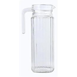 LUMINARC Carafe en verre 1,1l   couvercle blanc