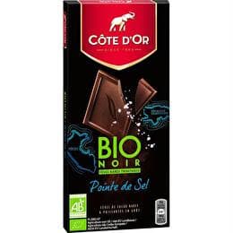 CÔTE D'OR Chocolat noir BIO pointe de sel