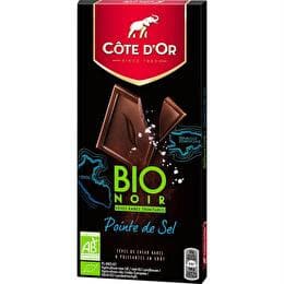 CÔTE D'OR Chocolat noir BIO pointe de sel