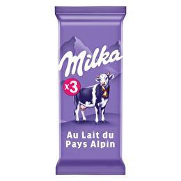 MILKA Tablettes chocolat au lait