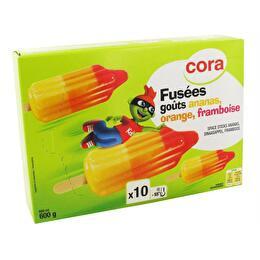 CORA Fusées Ananas orange framboise x10