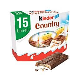 KINDER Barres chocolatée lait et céréales  x15