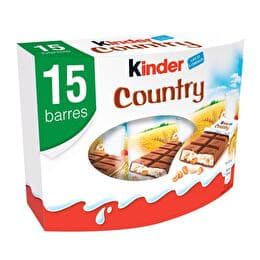 KINDER Barres chocolatée lait et céréales  x15