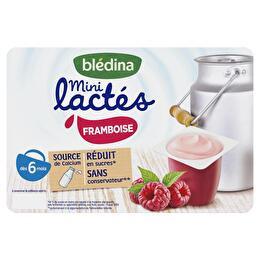 MINI LACTÉS BLÉDINA Dessert lacté framboise dès 6 mois