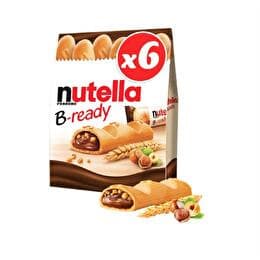 B-READY NUTELLA Biscuits croustillants fourrés noisettes et au cacao
