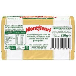 MONTFLEURI Beurre 1/2 sel à teneur réduite M.G. (60%)