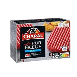CHARAL Steak haché Le pur boeuf 5% MG