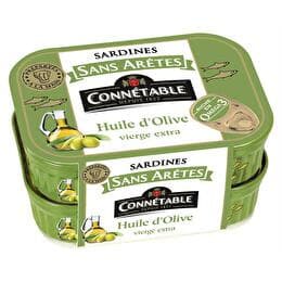 CONNÉTABLE Sardines sans arêtes A l'huile d'olive vierge extra