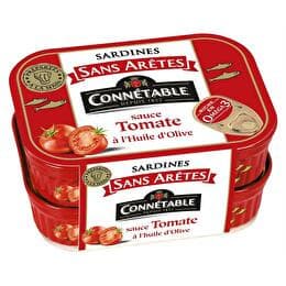 CONNÉTABLE Sardines sans arêtes  Sauce tomate à l'huile d'olive