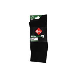 KINDY Mi chaussette Jersey unie pur coton coloris noir, taille 43/46