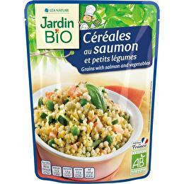 JARDIN BIO ÉTIC Céréales au saumon & petits légumes BIO