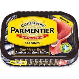 PARMENTIER Sardines duo terre & mer jambon cru fumé