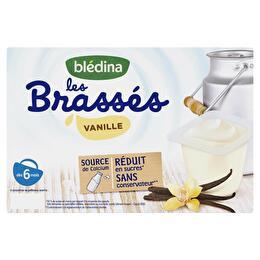BLÉDINA Les brassés vanille dès 6 mois 6x95g
