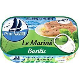 PETIT NAVIRE Filets de thon mariné huile olive & basilic
