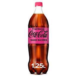 COCA-COLA Soda à base de cola saveur framboise sans sucres