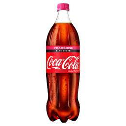 COCA-COLA Soda à base de cola saveur framboise sans sucres