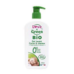 LOVE & GREEN Gel lavant corps et cheveux bio 0 %