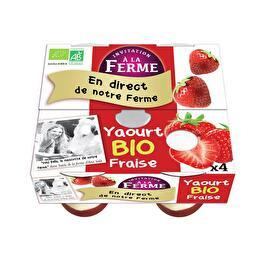 INVITATION À LA FERME Yaourt bio à la fraise