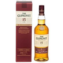 THE GLENLIVET FRENCH OAK Speyside single malt scotch whisky 15 ans avec étui 40%