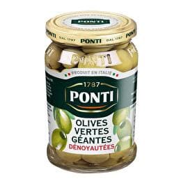 PONTI Olives vertes géantes dénoyautées