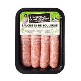 LA NOUVELLE AGRICULTURE Saucisse de Toulouse x 4