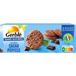 GERBLÉ Cookie cacao pépites sans sucres ajoutés