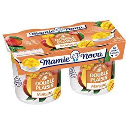 MAMIE NOVA Yaourt gourmand double plaisir mangue