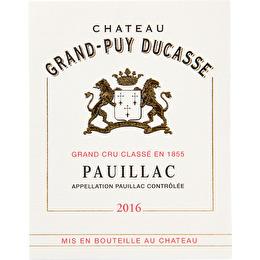 CHÂTEAU GRAND-PUY DUCASSE Pauillac AOP Rouge5ème Grand Cru Classé en 1855 13.5%