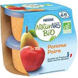 NATURNES NESTLÉ Naturnes -  Compote pomme poire BIO dès 4/6 mois