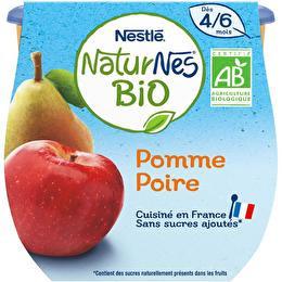 NATURNES NESTLÉ Naturnes -  Compote pomme poire BIO dès 4/6 mois