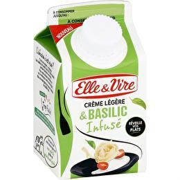 ELLE & VIRE Crème légère infusée basilic